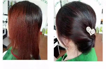 海娜粉染发的颜色