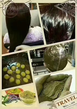植物养发染发